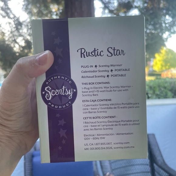 NIB Scentsy Plug-in Warmer | Never used box included | Portable | Rustic Star ⭐️ - Picture 10 of 11
